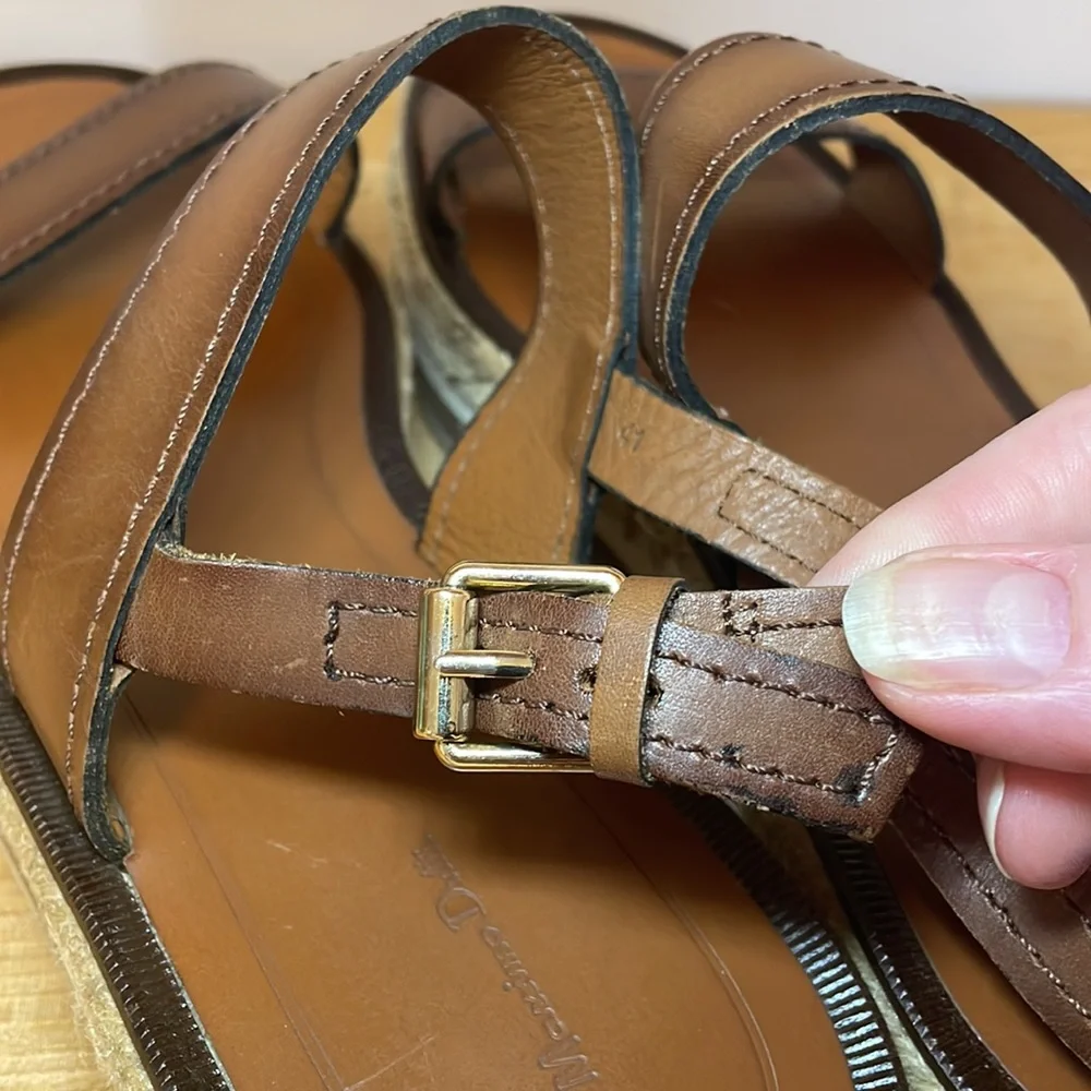 Massimo Dutti leather sandals size 10 - Picture 7 of 16